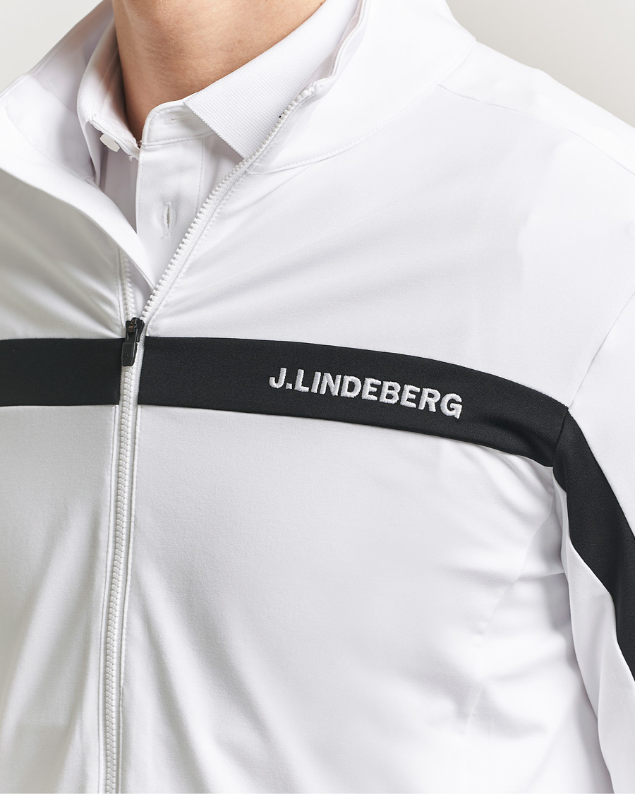 Mies | Puserot | J.Lindeberg | Jarvis Mid Layer Full Zip White
