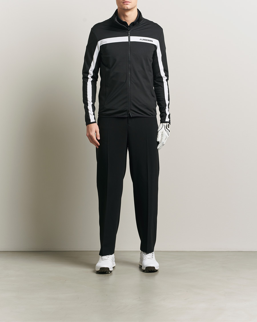Mies | Puserot | J.Lindeberg | Jarvis Mid Layer Full Zip Black