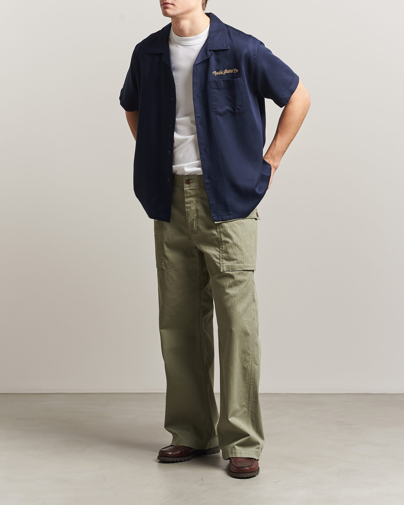 Mies | Housut | Nudie Jeans | Loud Larry Pants Pale Green