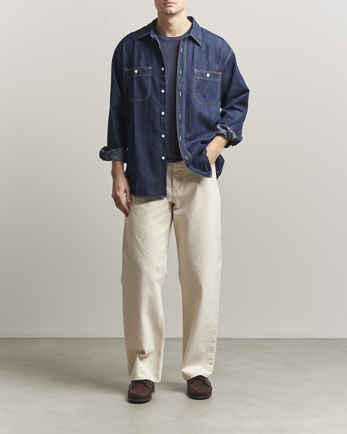 Mies | Kauluspaidat | Nudie Jeans | Julian Denim Shirt Rinsed