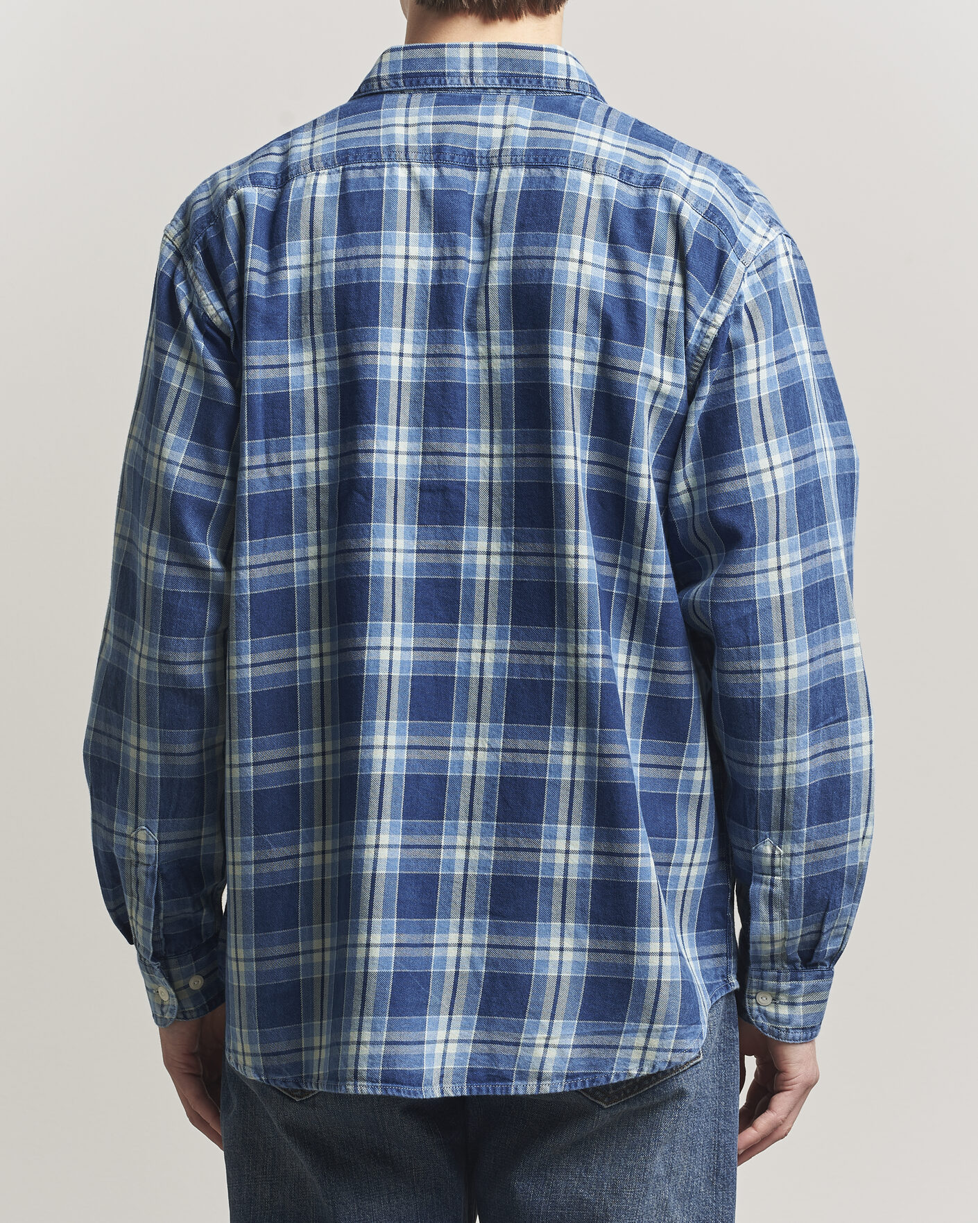 Mies | Kauluspaidat | Nudie Jeans | Julian Checked Worker Shirt Indigo