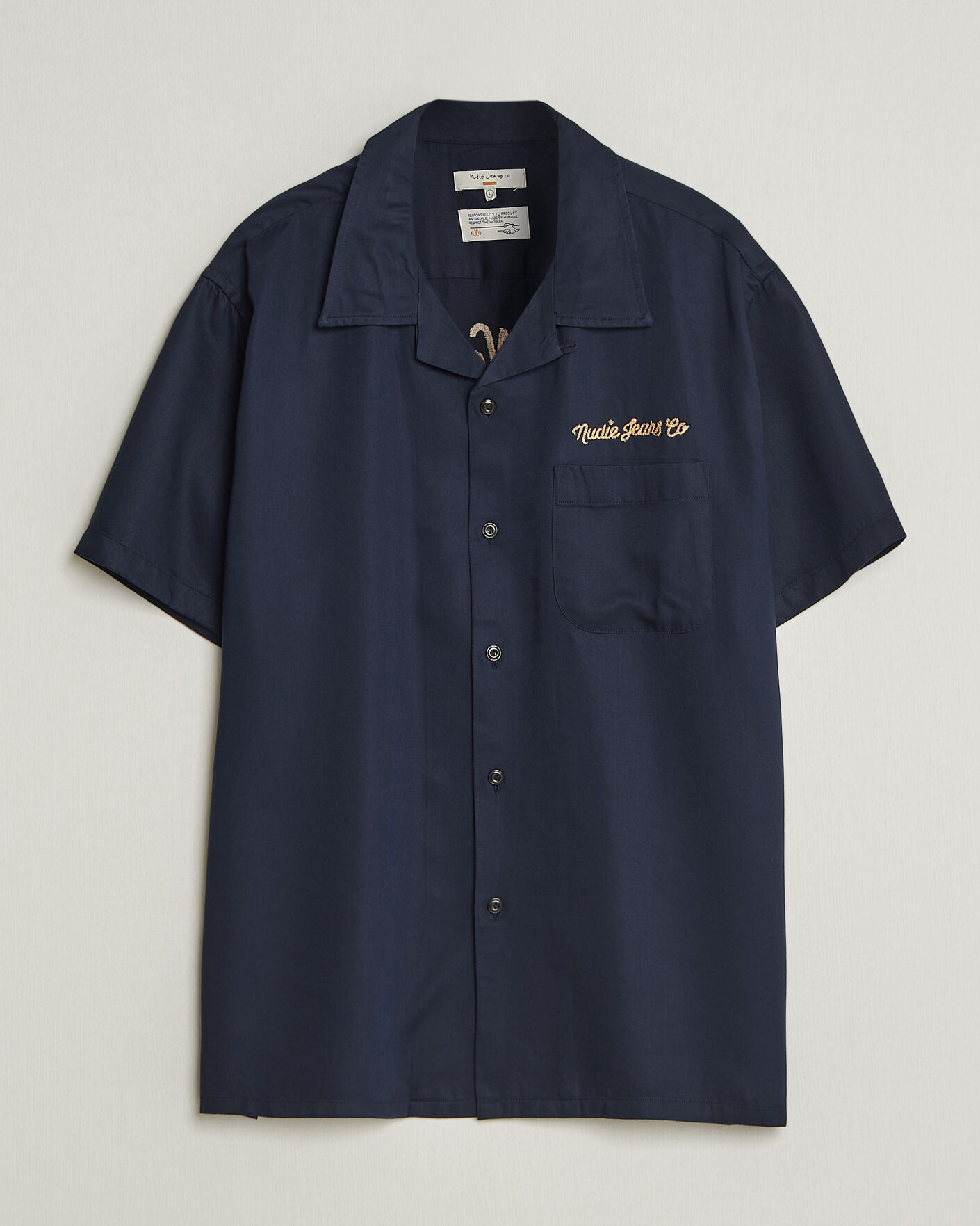 Mies | Kauluspaidat | Nudie Jeans | Arthur Bowling Shirt Navy