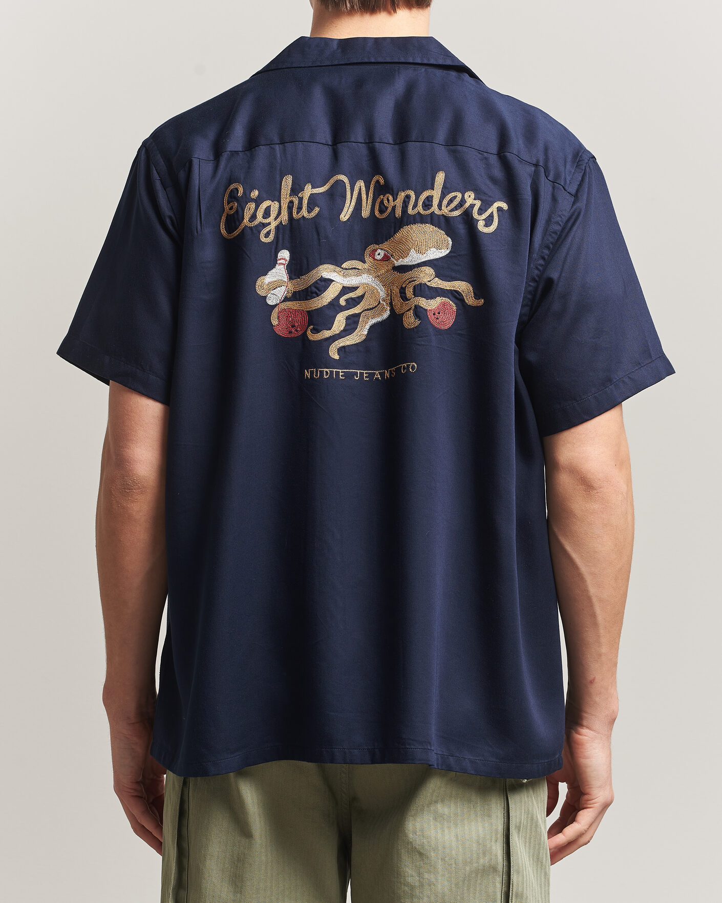 Mies | Kauluspaidat | Nudie Jeans | Arthur Bowling Shirt Navy