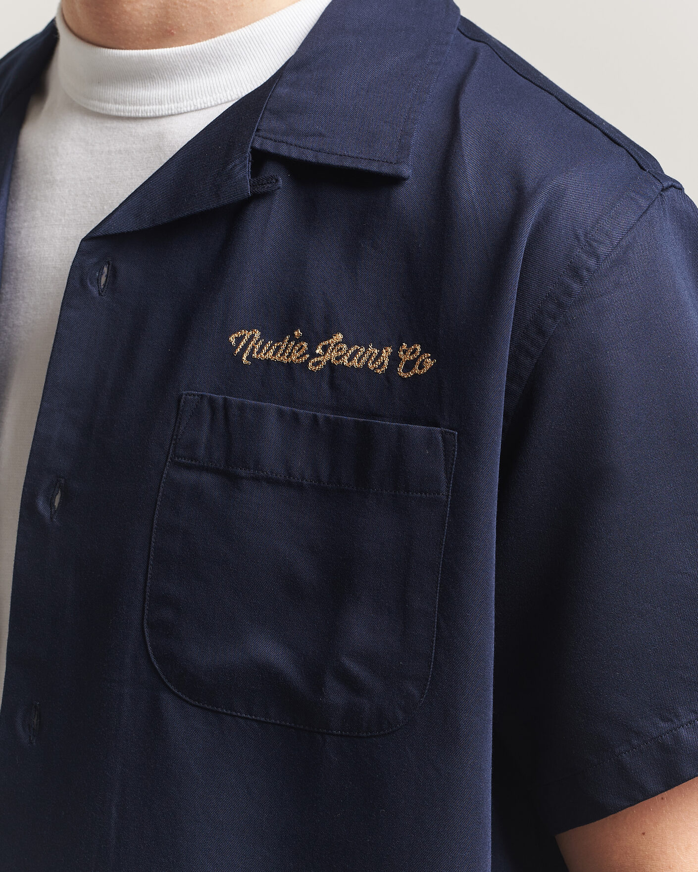 Mies | Kauluspaidat | Nudie Jeans | Arthur Bowling Shirt Navy