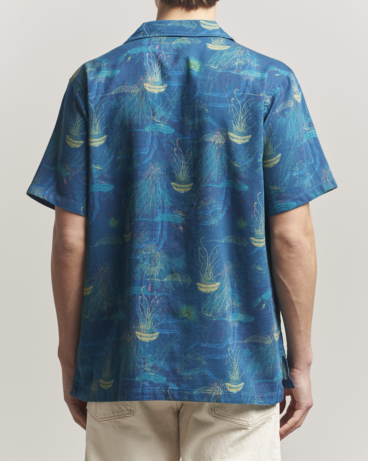 Mies | Kauluspaidat | Nudie Jeans | Arvid Hawaii Shirt Deep Sea
