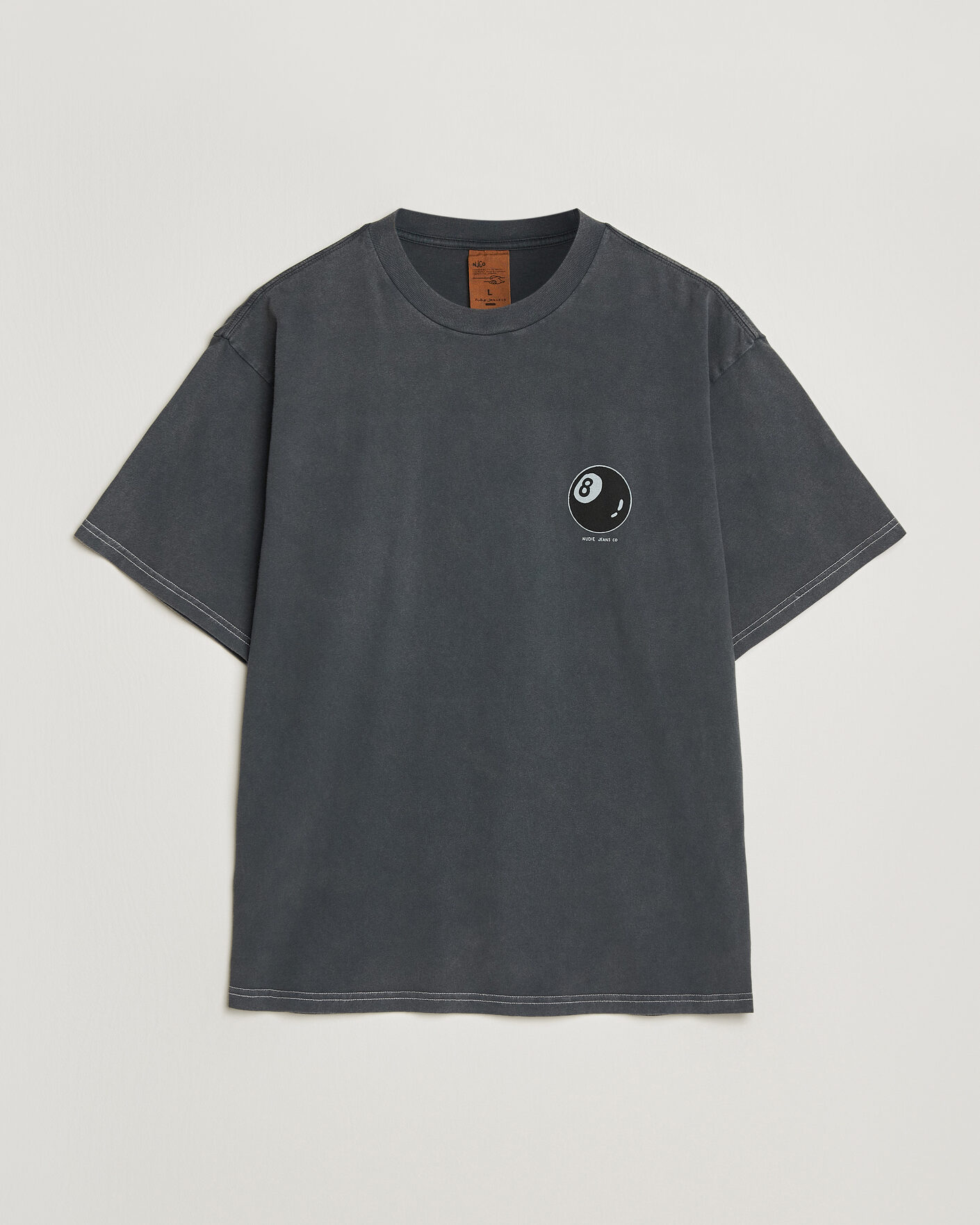 Mies | T-paidat | Nudie Jeans | Koffe Printed T-Shirt Antracite