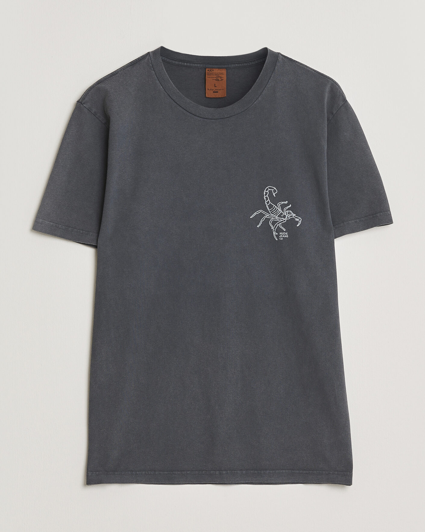 Mies | T-paidat | Nudie Jeans | Roy Printed T-Shirt Antracite