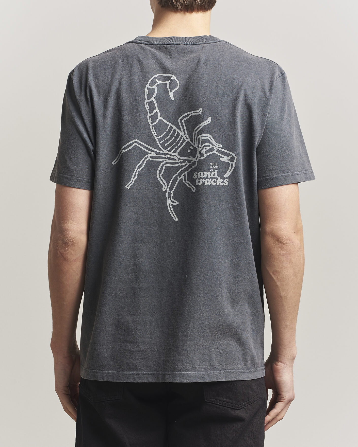 Mies | T-paidat | Nudie Jeans | Roy Printed T-Shirt Antracite