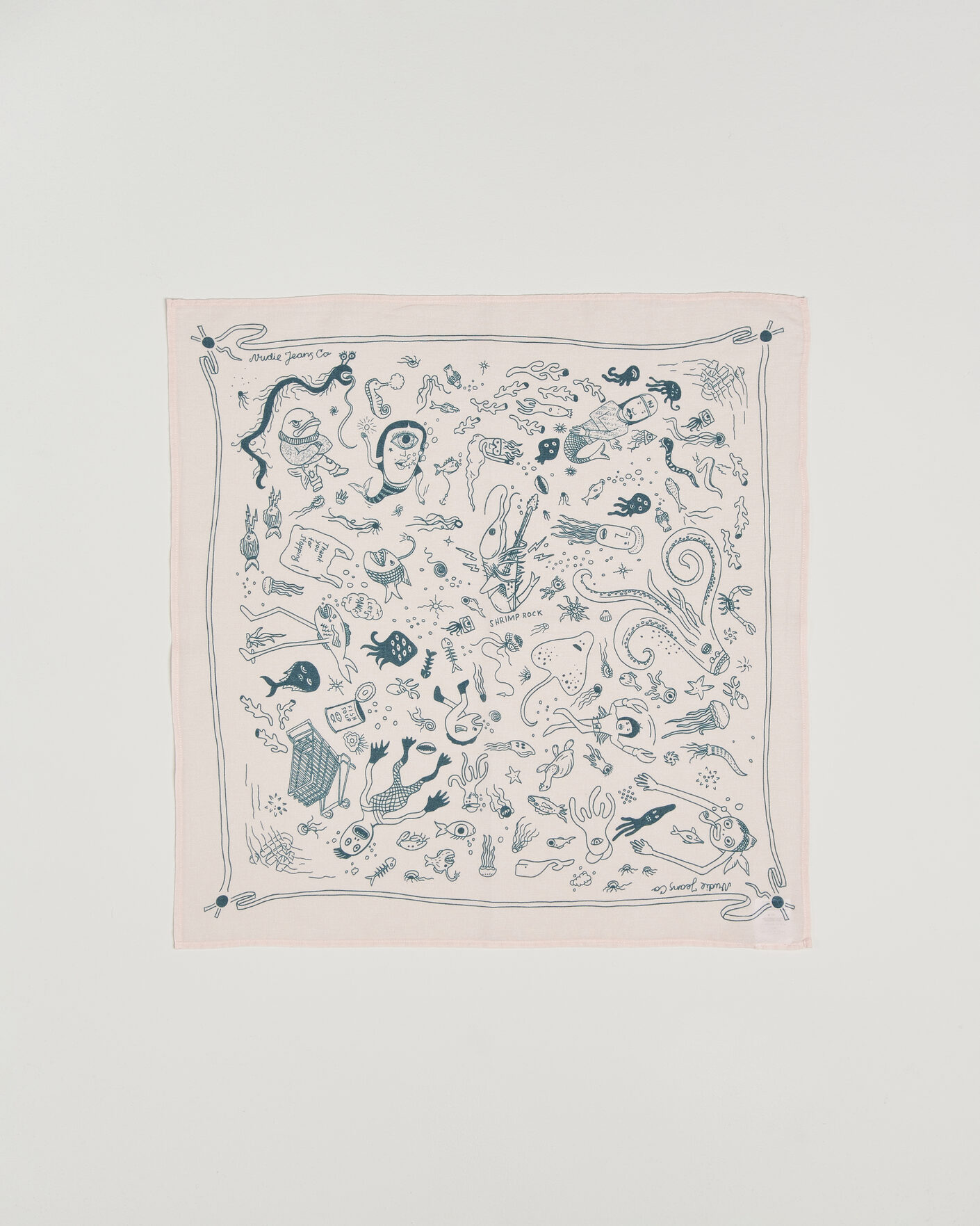 Mies | Nudie Jeans Ingrid Printed Bandana Pink | Nudie Jeans | Ingrid Printed Bandana Pink
