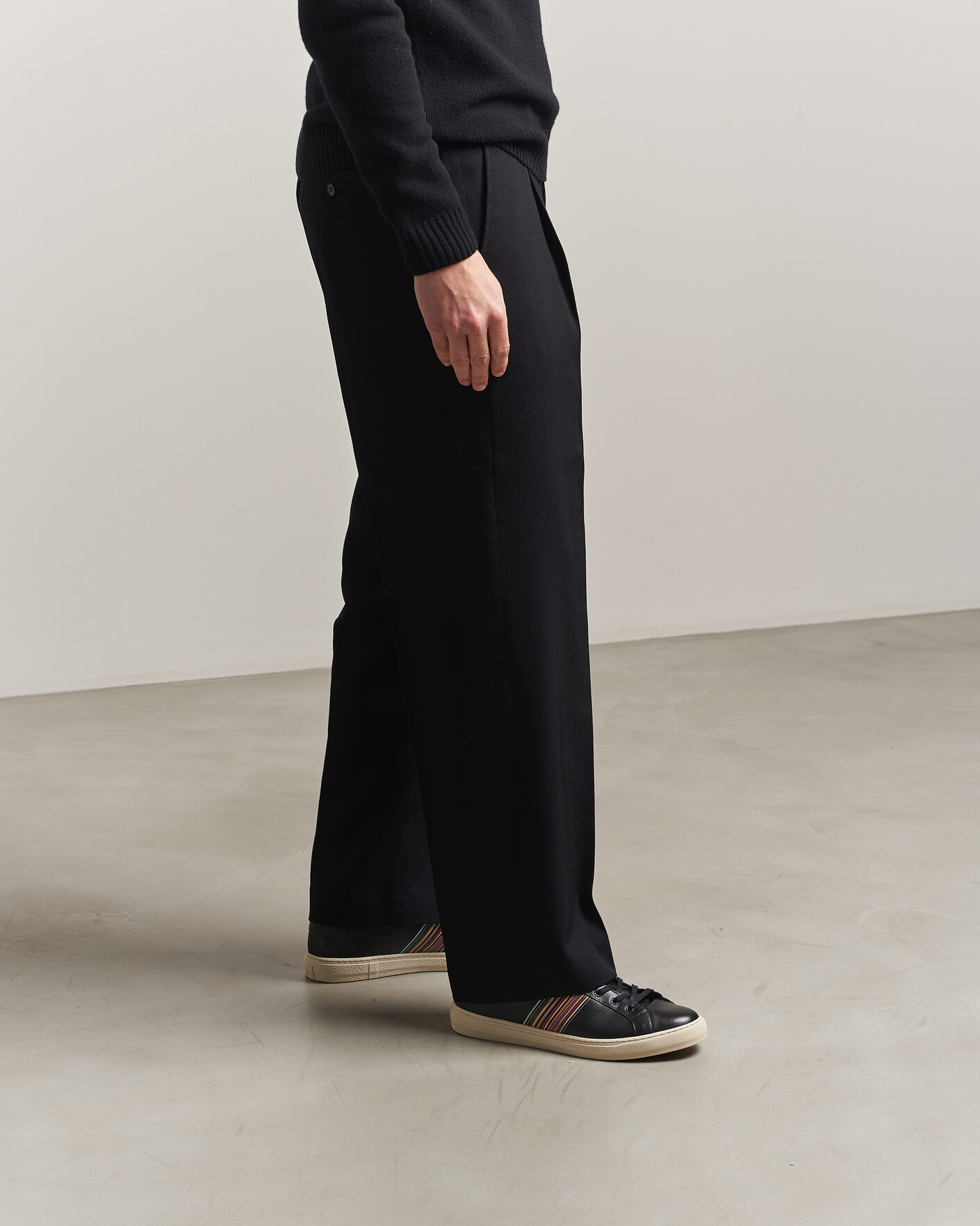 Mies | Tennarit | Paul Smith | Hansen Leather Sneaker Black