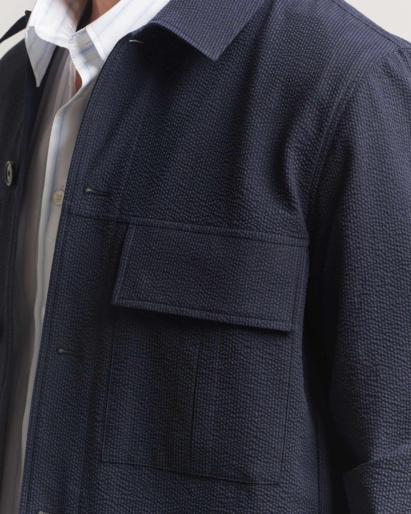 Mies | Kauluspaidat | Paul Smith | Cotton Overshirt Navy