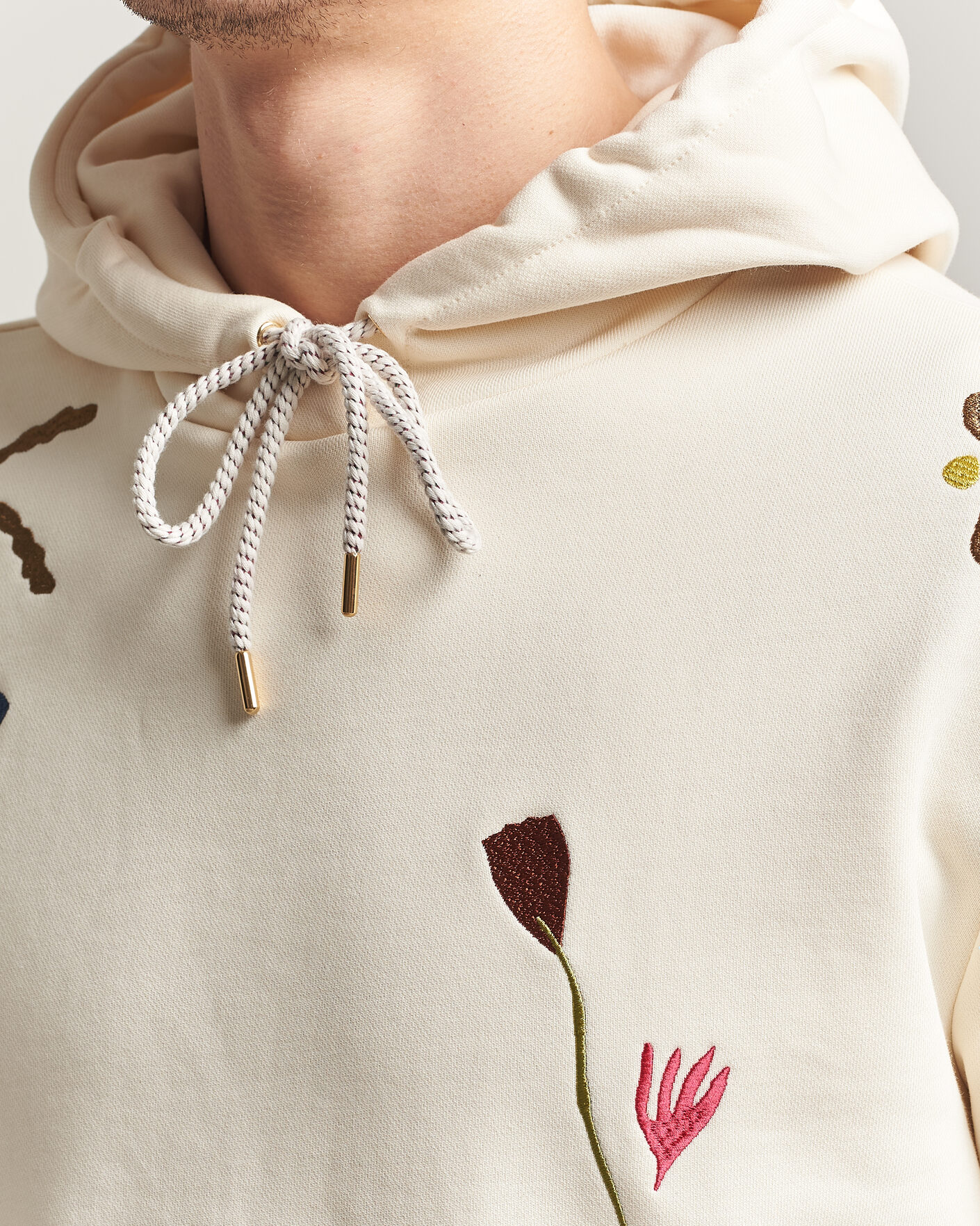 Mies | Puserot | Paul Smith | Embroidered Hoodie White