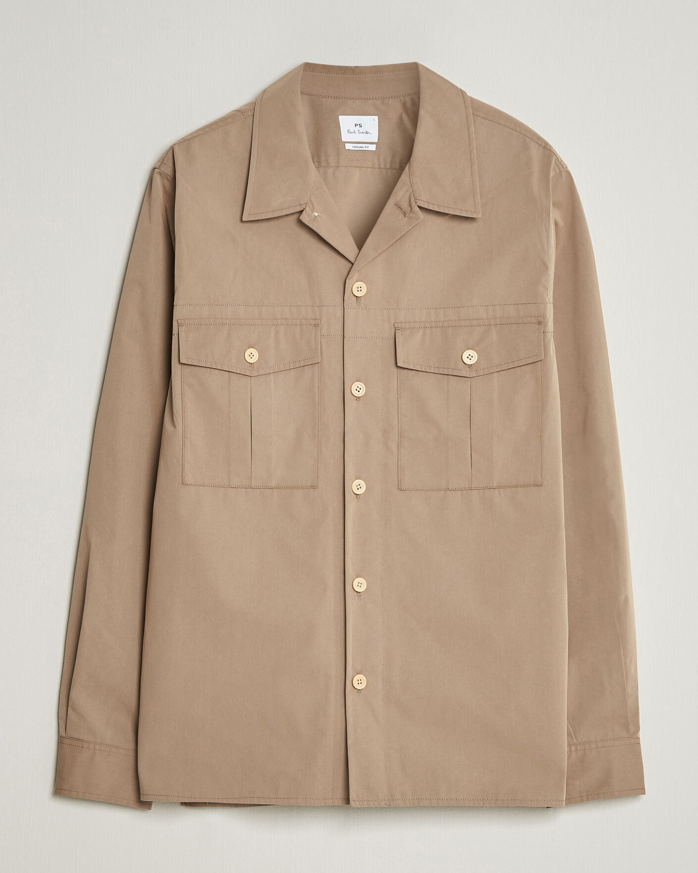Mies | Kauluspaidat | PS Paul Smith | Casual Cotton Overshirt Beige