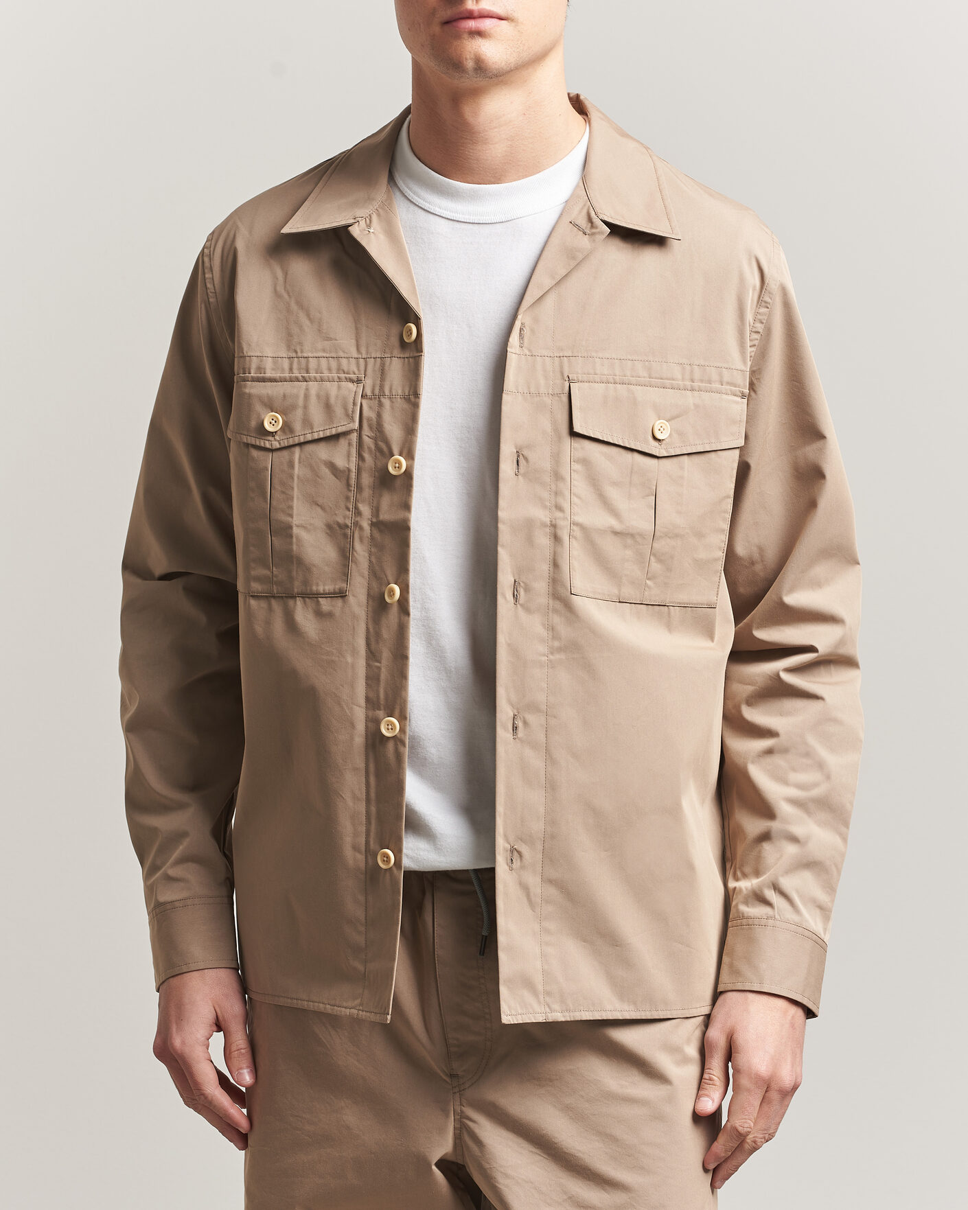 Mies | Kauluspaidat | PS Paul Smith | Casual Cotton Overshirt Beige