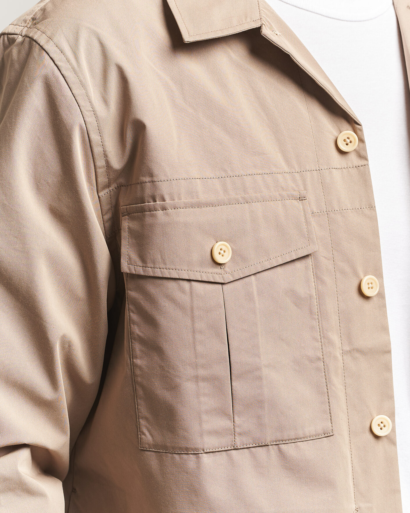 Mies | Kauluspaidat | PS Paul Smith | Casual Cotton Overshirt Beige