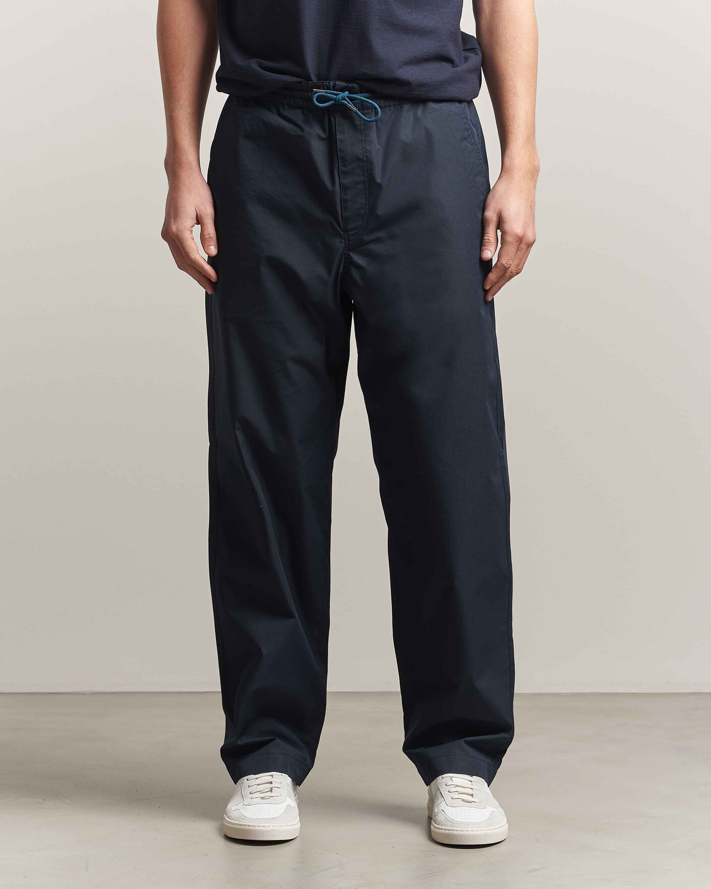 Mies | Housut | PS Paul Smith | Casual Cotton Drawstring Trousers Navy