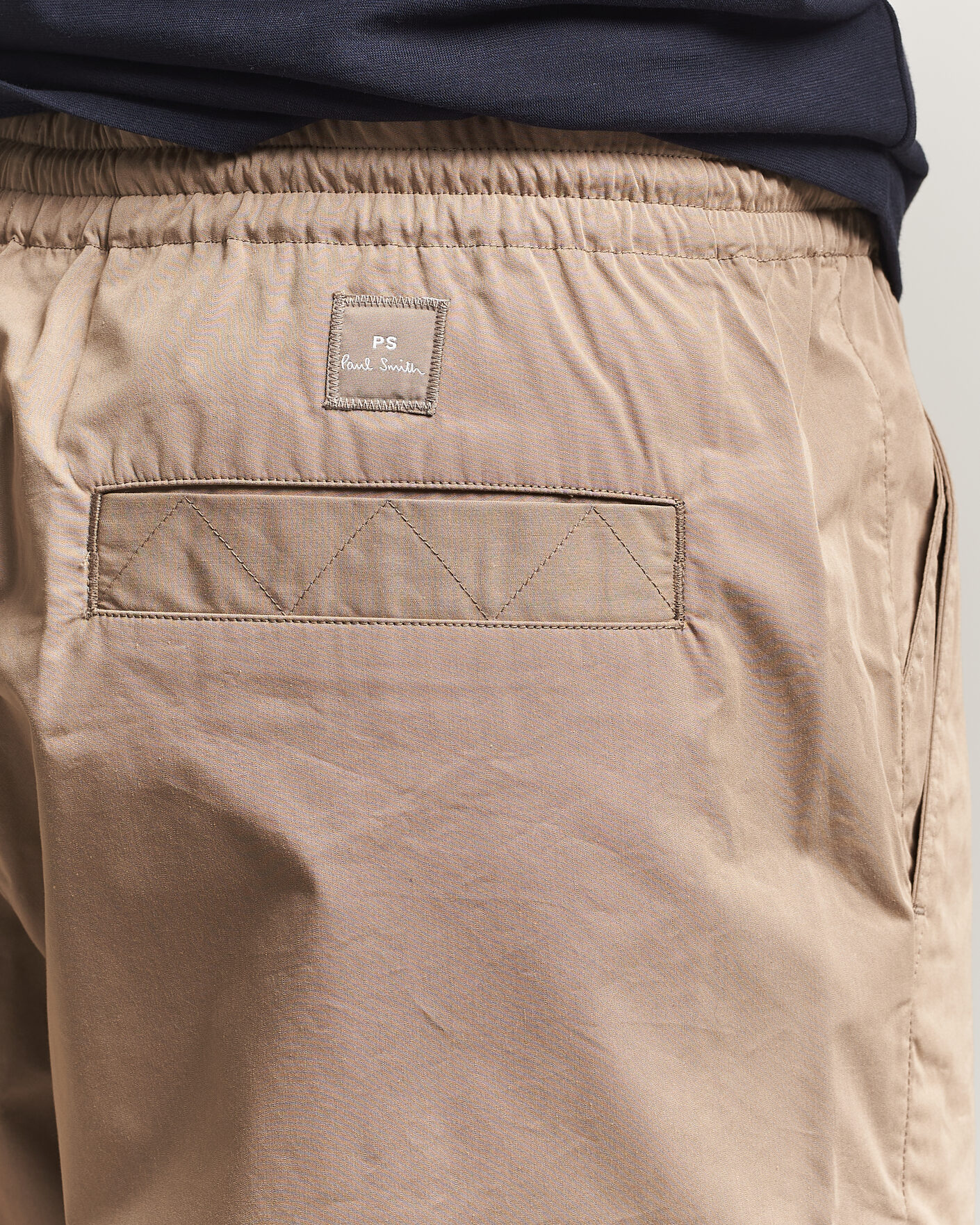 Mies | Housut | PS Paul Smith | Casual Cotton Drawstring Trousers Beige