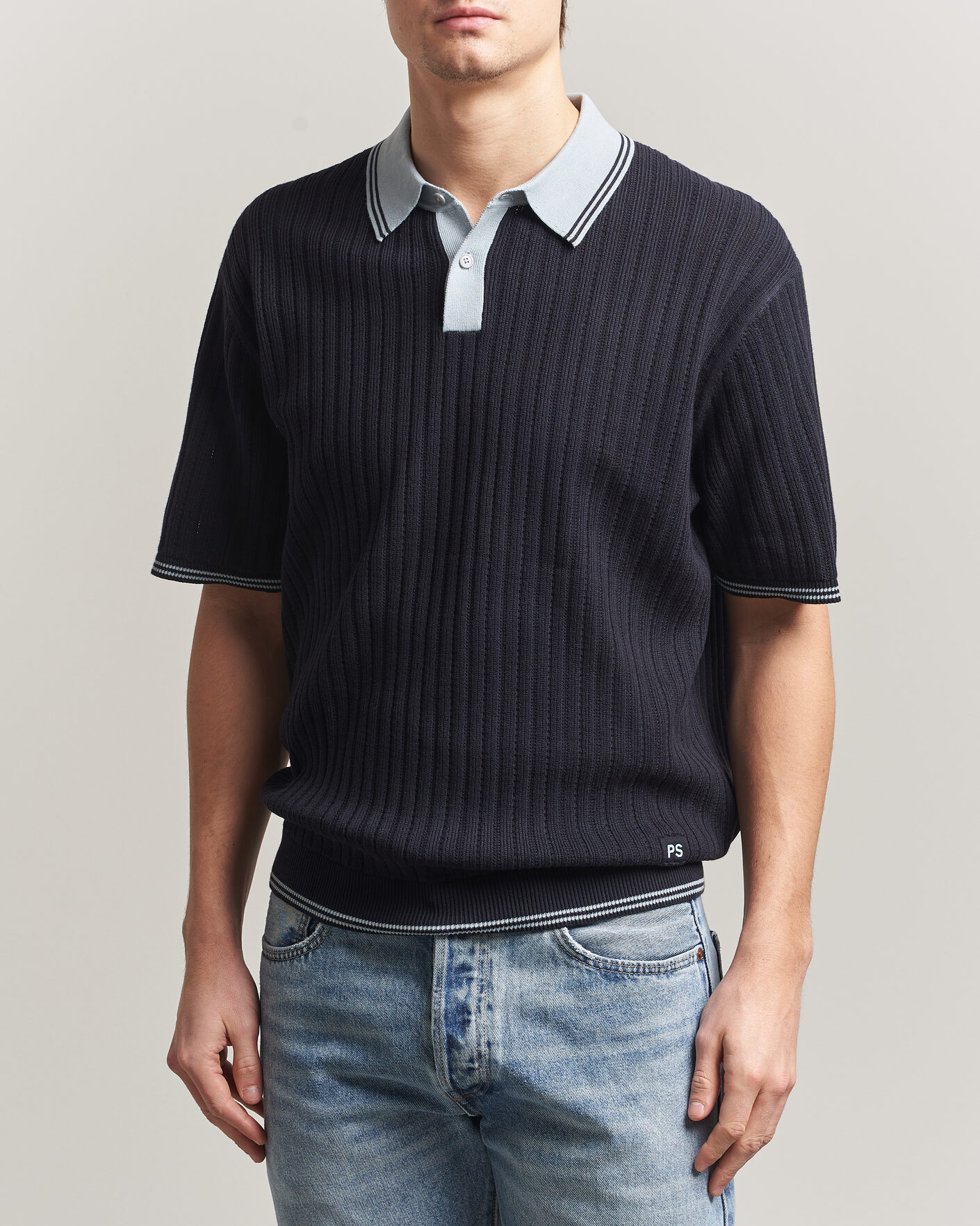 Mies | Pikeet | PS Paul Smith | Cotton Knitted Polo Navy