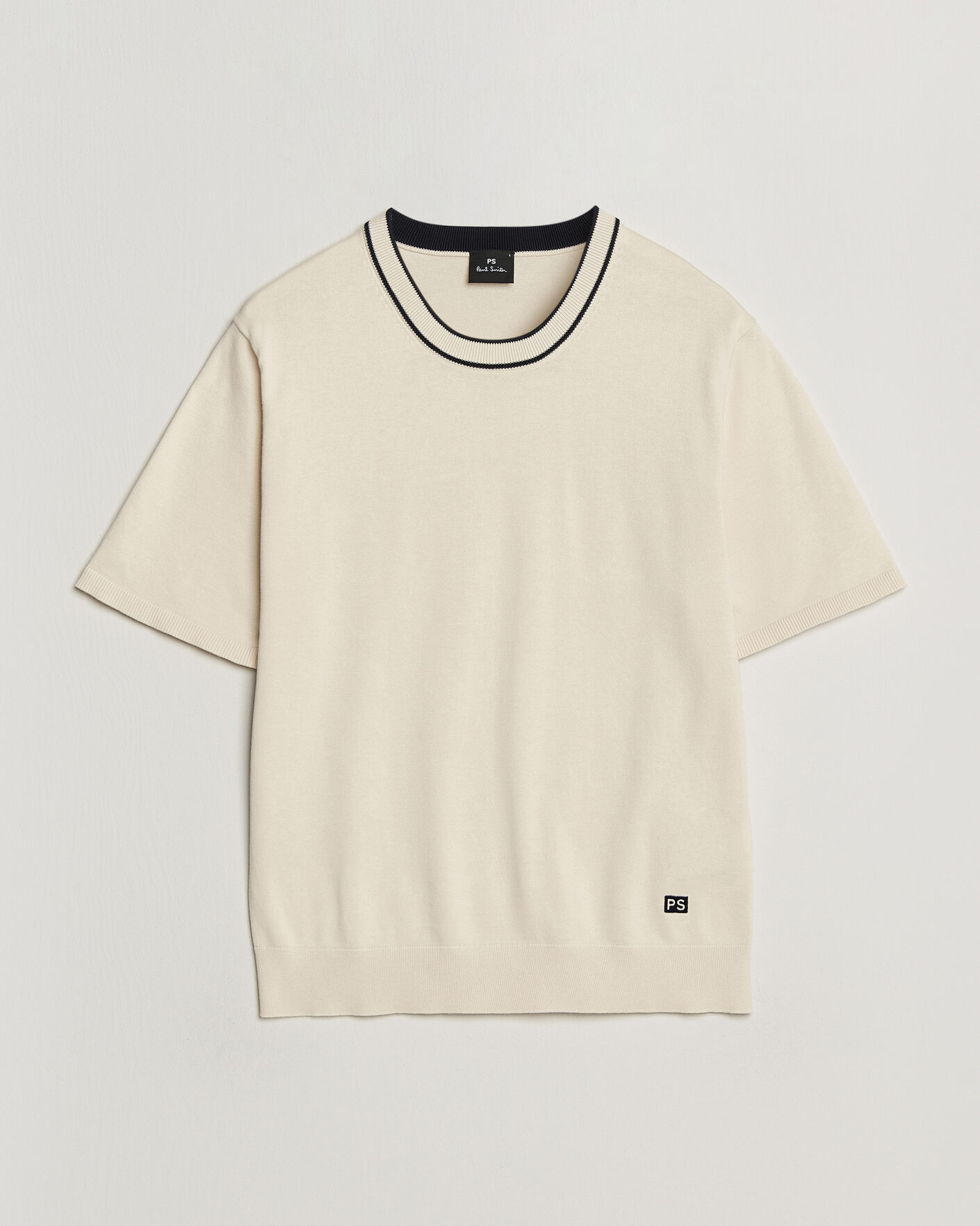 Mies | T-paidat | PS Paul Smith | Cotton Knitted T-Shirt White