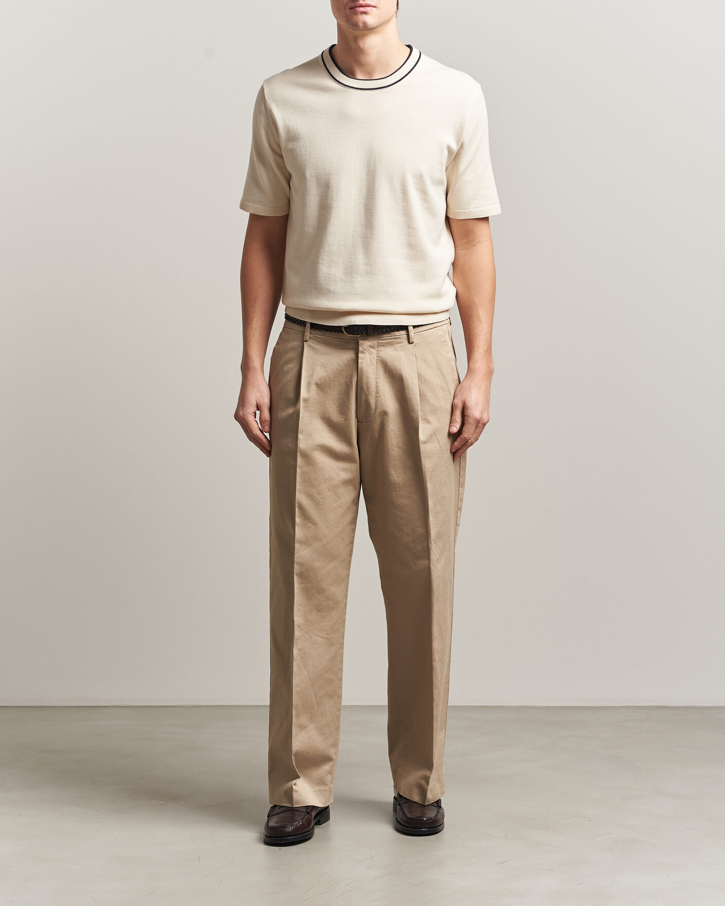 Mies | T-paidat | PS Paul Smith | Cotton Knitted T-Shirt White