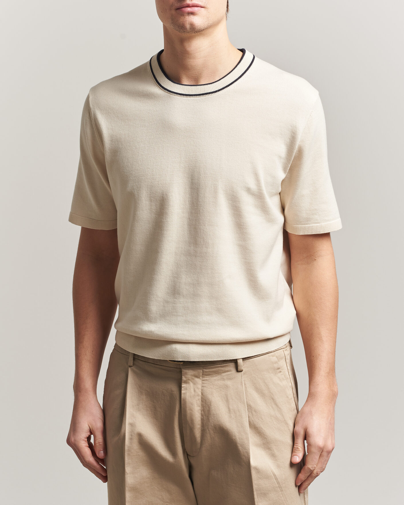Mies | T-paidat | PS Paul Smith | Cotton Knitted T-Shirt White