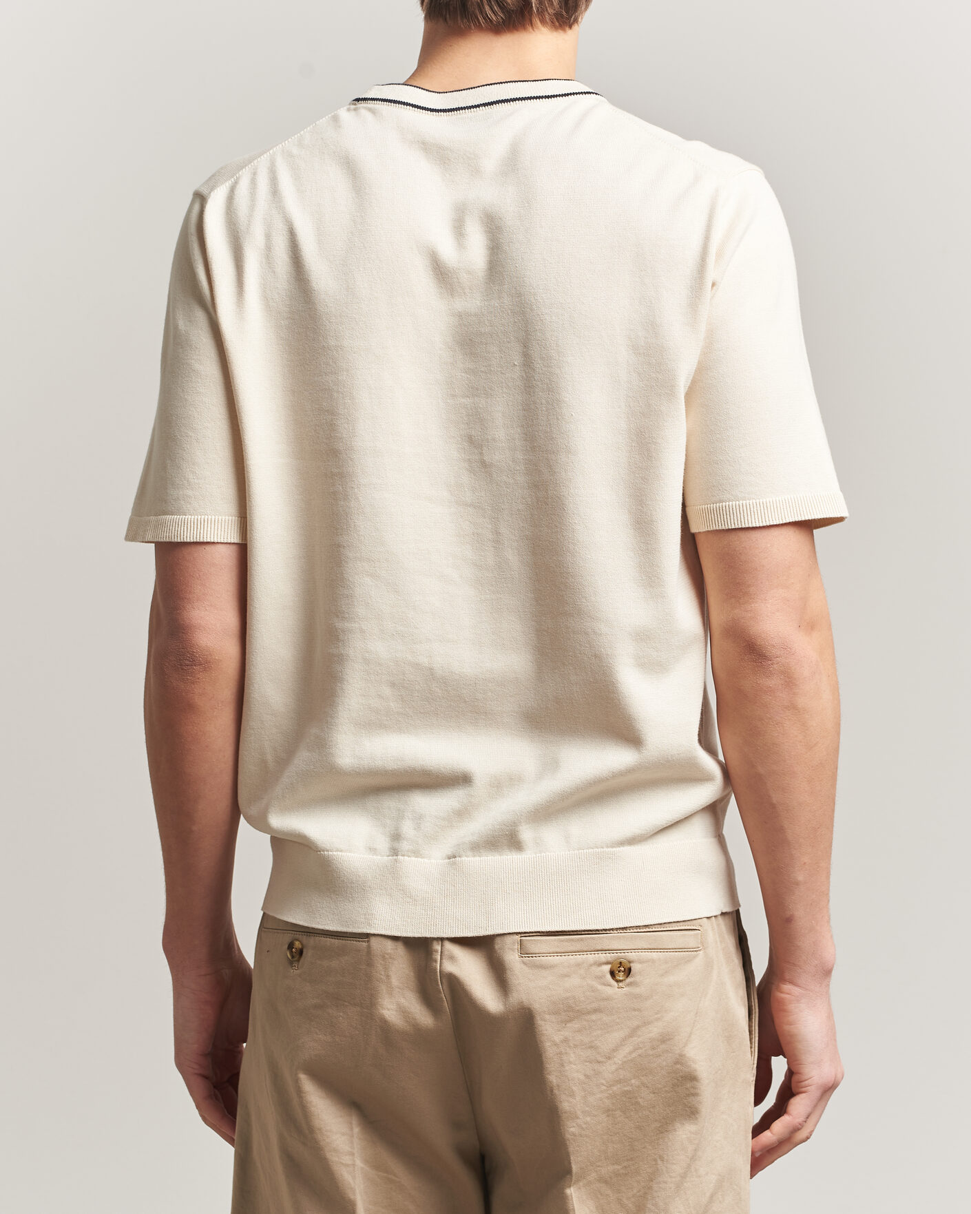 Mies | T-paidat | PS Paul Smith | Cotton Knitted T-Shirt White