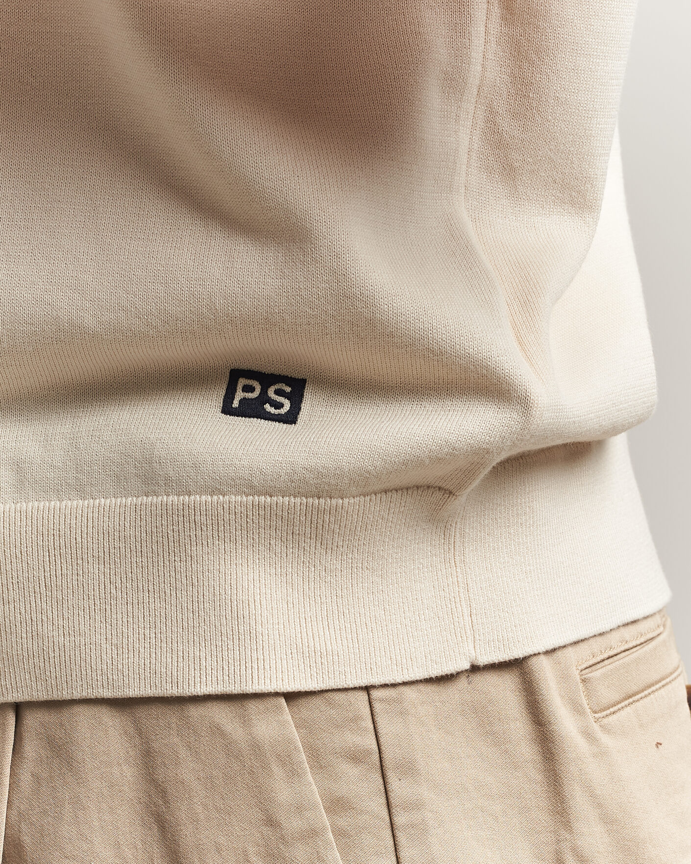 Mies | T-paidat | PS Paul Smith | Cotton Knitted T-Shirt White