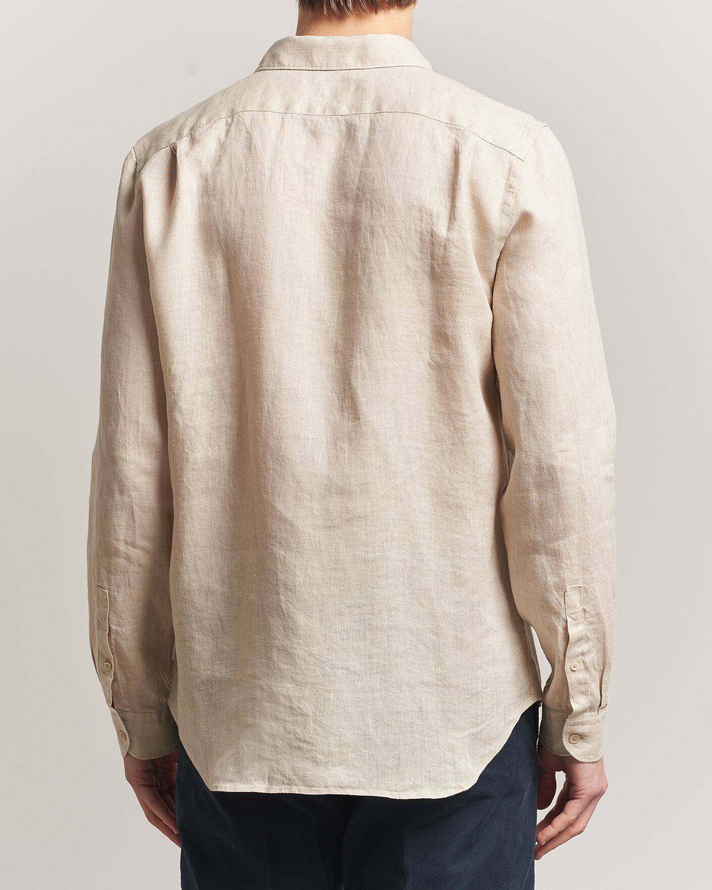 Mies | Kauluspaidat | PS Paul Smith | Tailored Fit Linen Shirt Beige