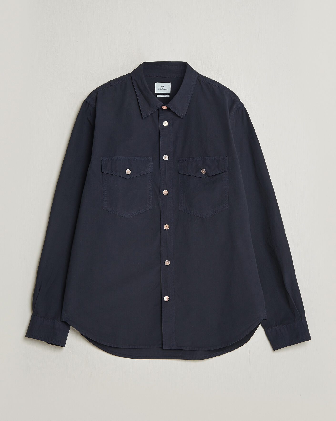 Mies | Kauluspaidat | PS Paul Smith | Cotton Pocket Overshirt Navy
