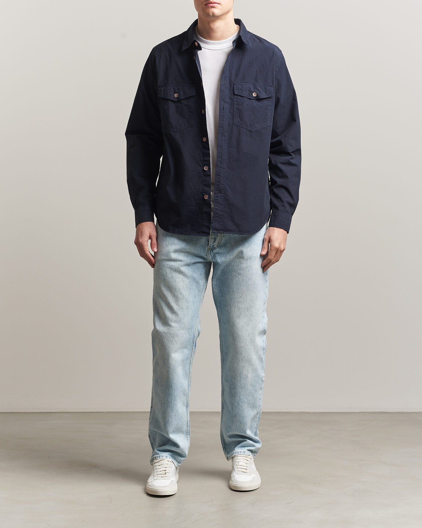 Mies | Kauluspaidat | PS Paul Smith | Cotton Pocket Overshirt Navy