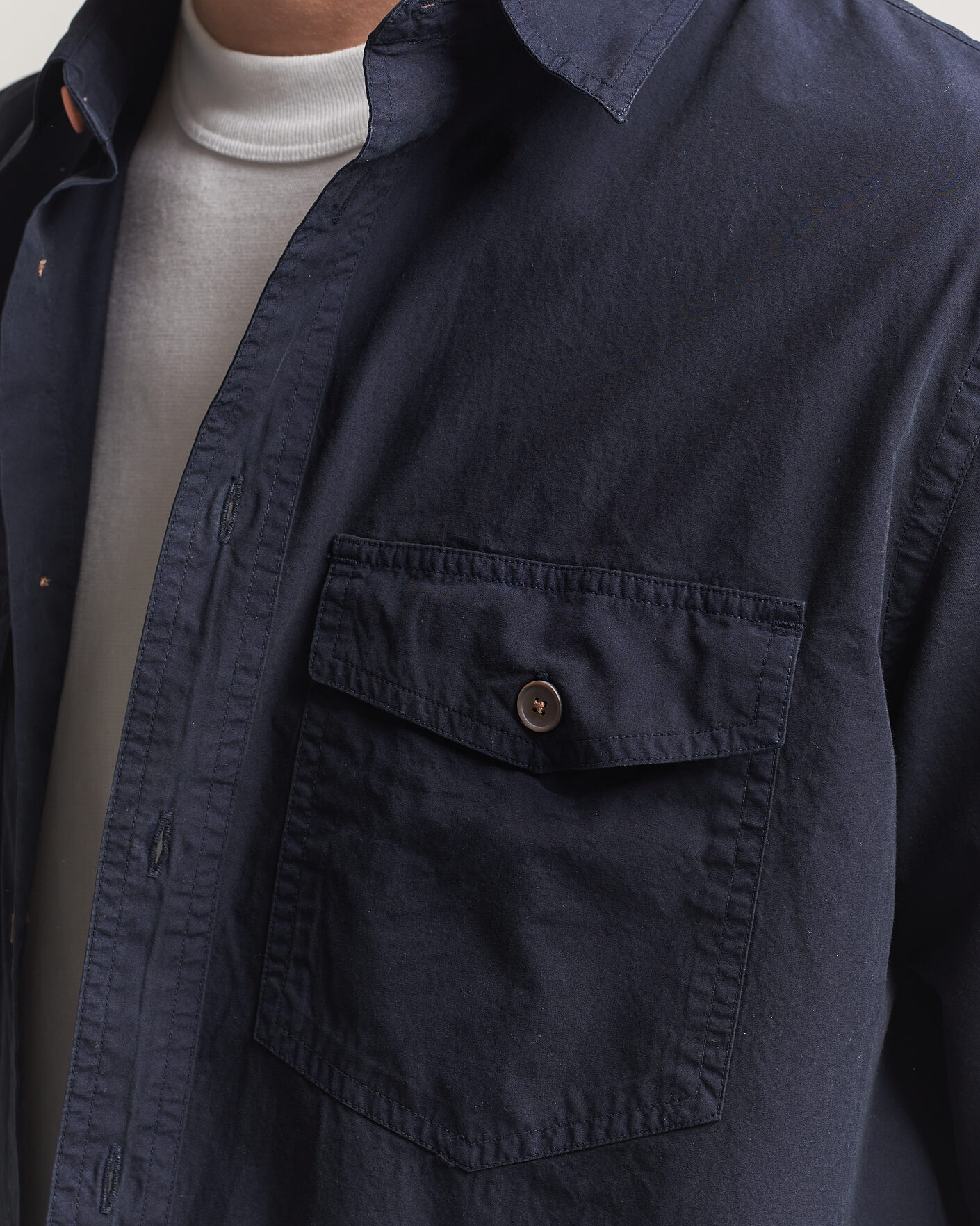 Mies | Kauluspaidat | PS Paul Smith | Cotton Pocket Overshirt Navy