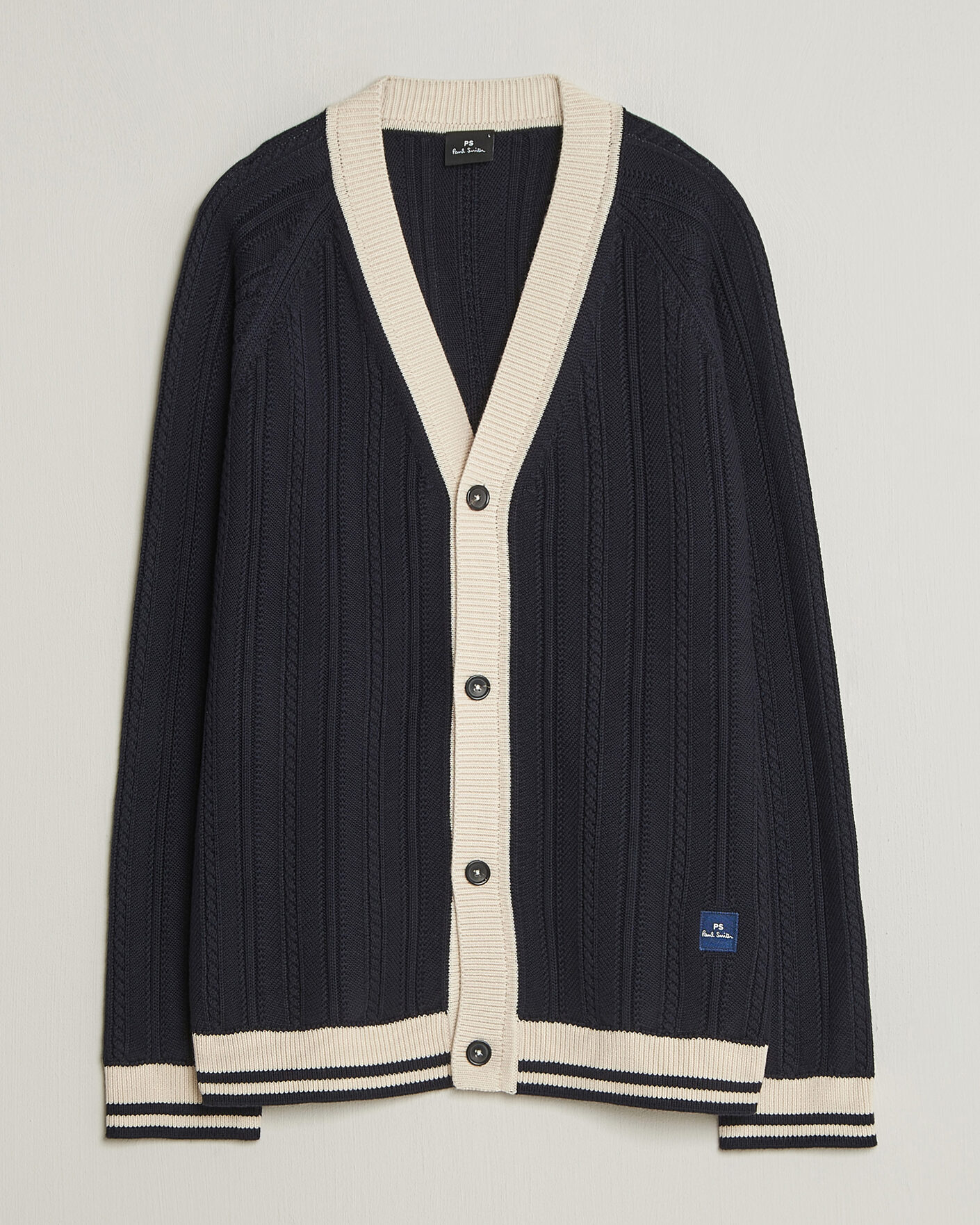 Mies | Puserot | PS Paul Smith | Cotton Knitted Cardigan Navy
