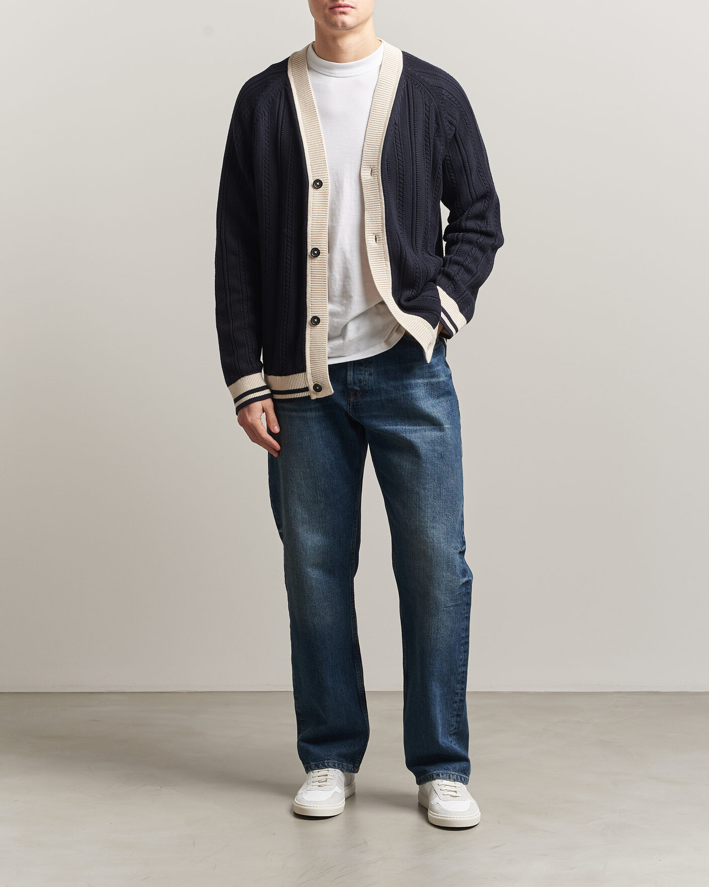 Mies | Puserot | PS Paul Smith | Cotton Knitted Cardigan Navy