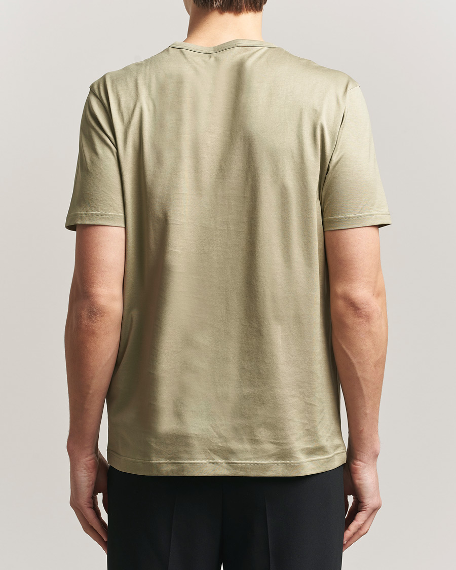 Mies | T-paidat | Sunspel | Crew Neck Q82 Cotton T-Shirt Pistachio