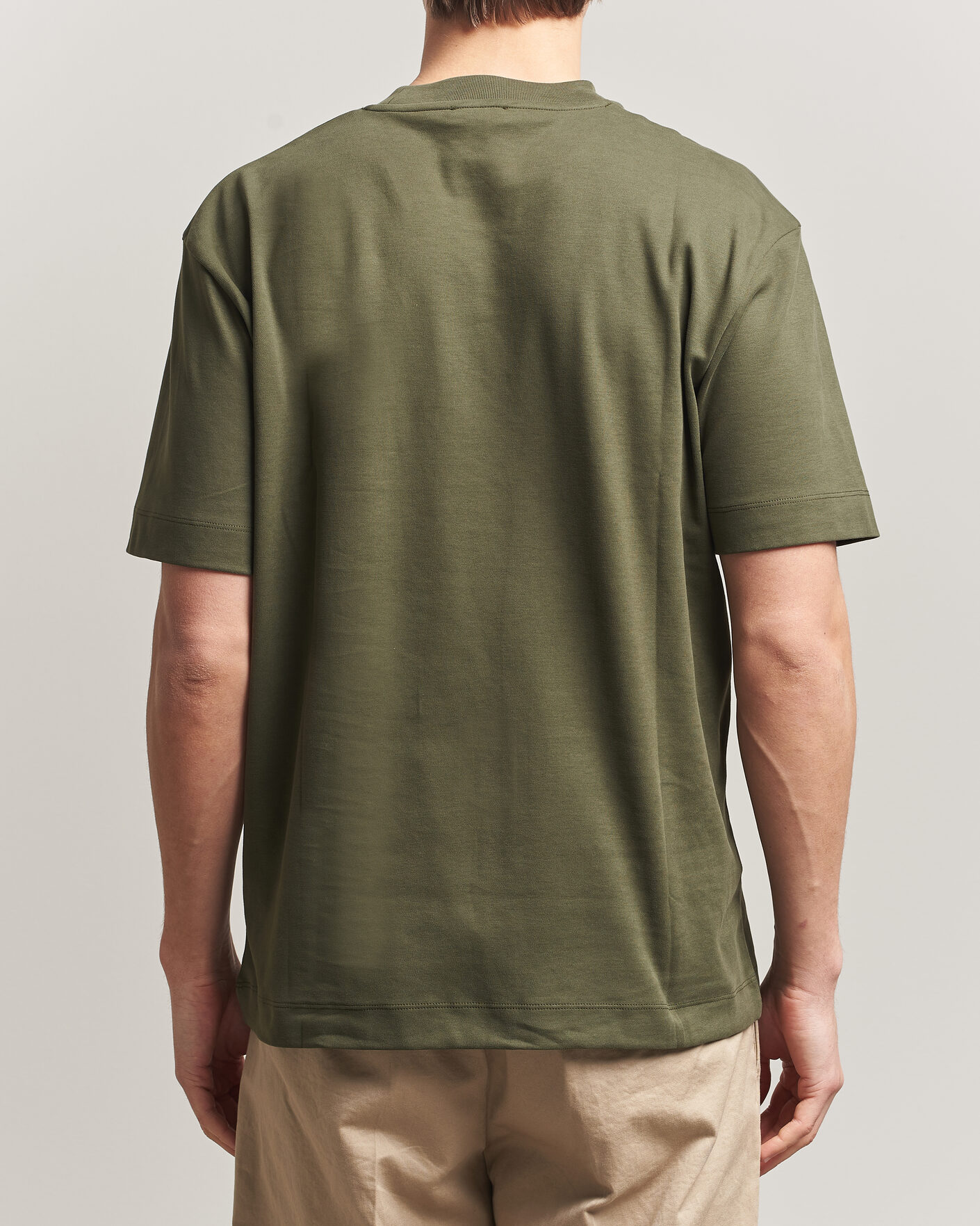 Mies | T-paidat | Sunspel | Heavy Weight Supima Cotton T-Shirt Deep Olive