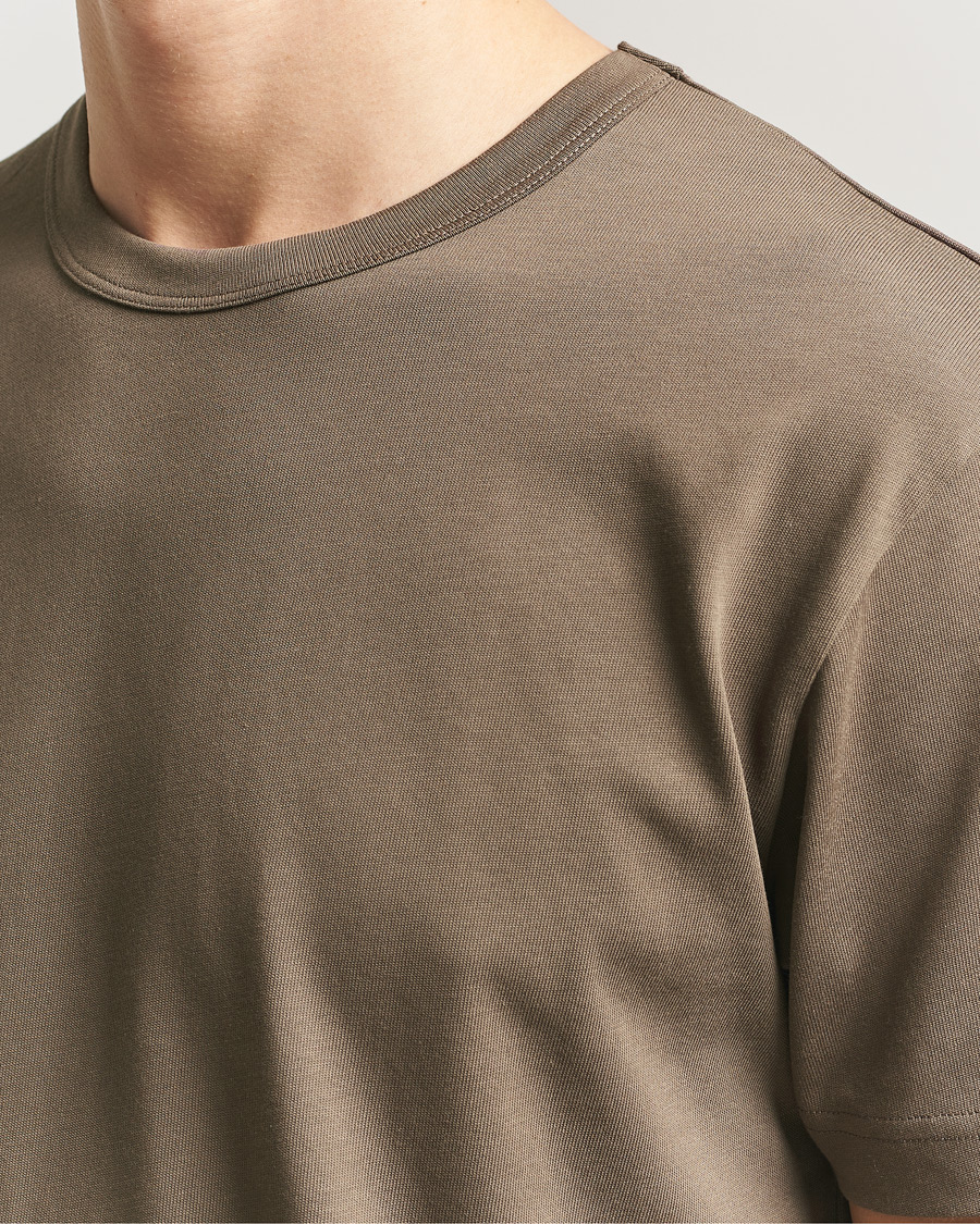Mies | T-paidat | Sunspel | Single Jersey Supima Cotton T-Shirt Dark Cedar