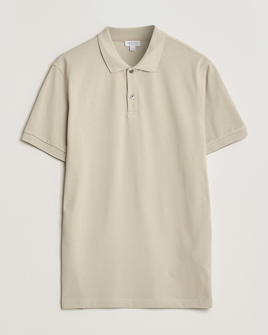 Mies | Pikeet | Sunspel | Supima Cotton Short Sleeve Pique Polo Hazelwood