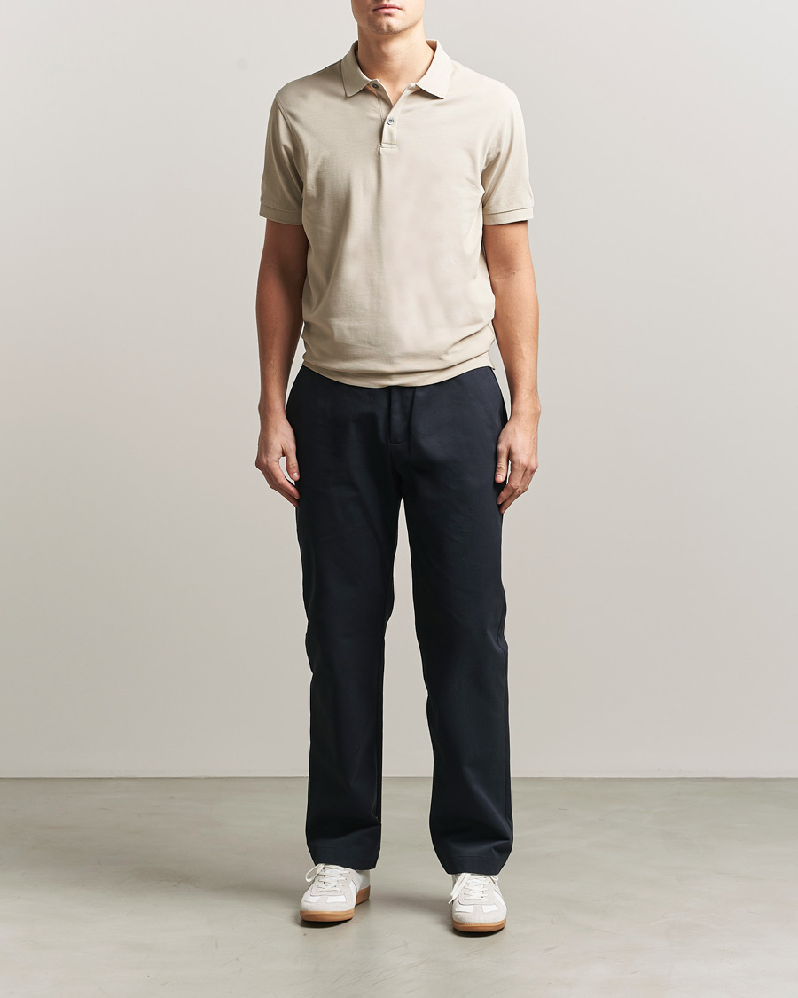 Mies | Pikeet | Sunspel | Supima Cotton Short Sleeve Pique Polo Hazelwood