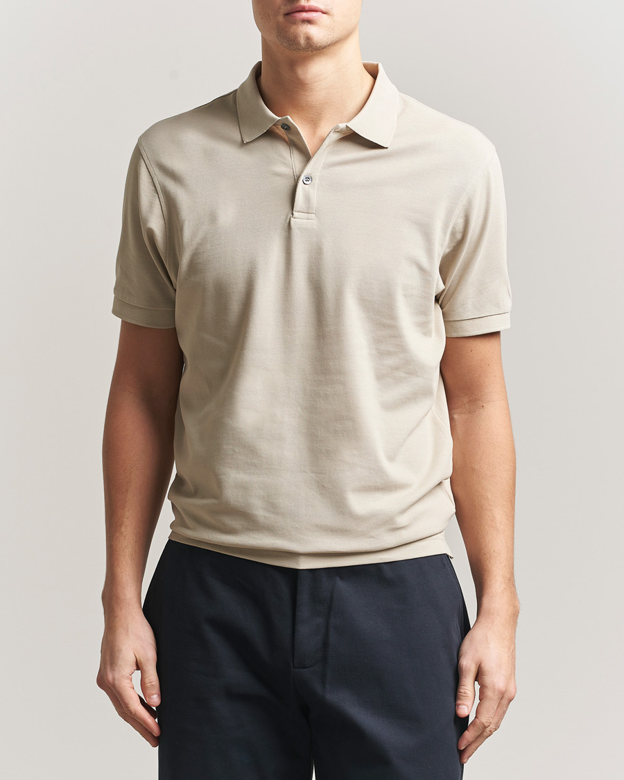 Mies | Pikeet | Sunspel | Supima Cotton Short Sleeve Pique Polo Hazelwood
