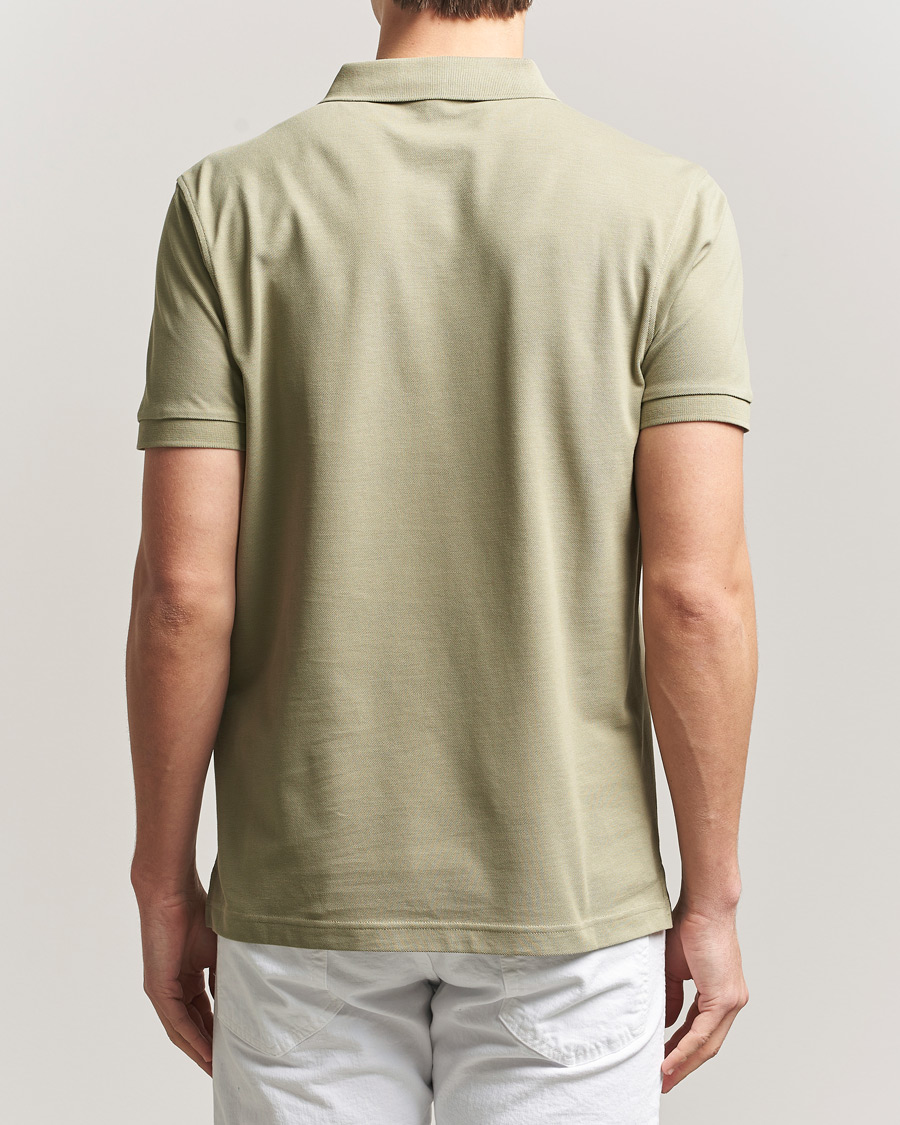 Mies | Pikeet | Sunspel | Supima Cotton Short Sleeve Pique Polo Pistachio