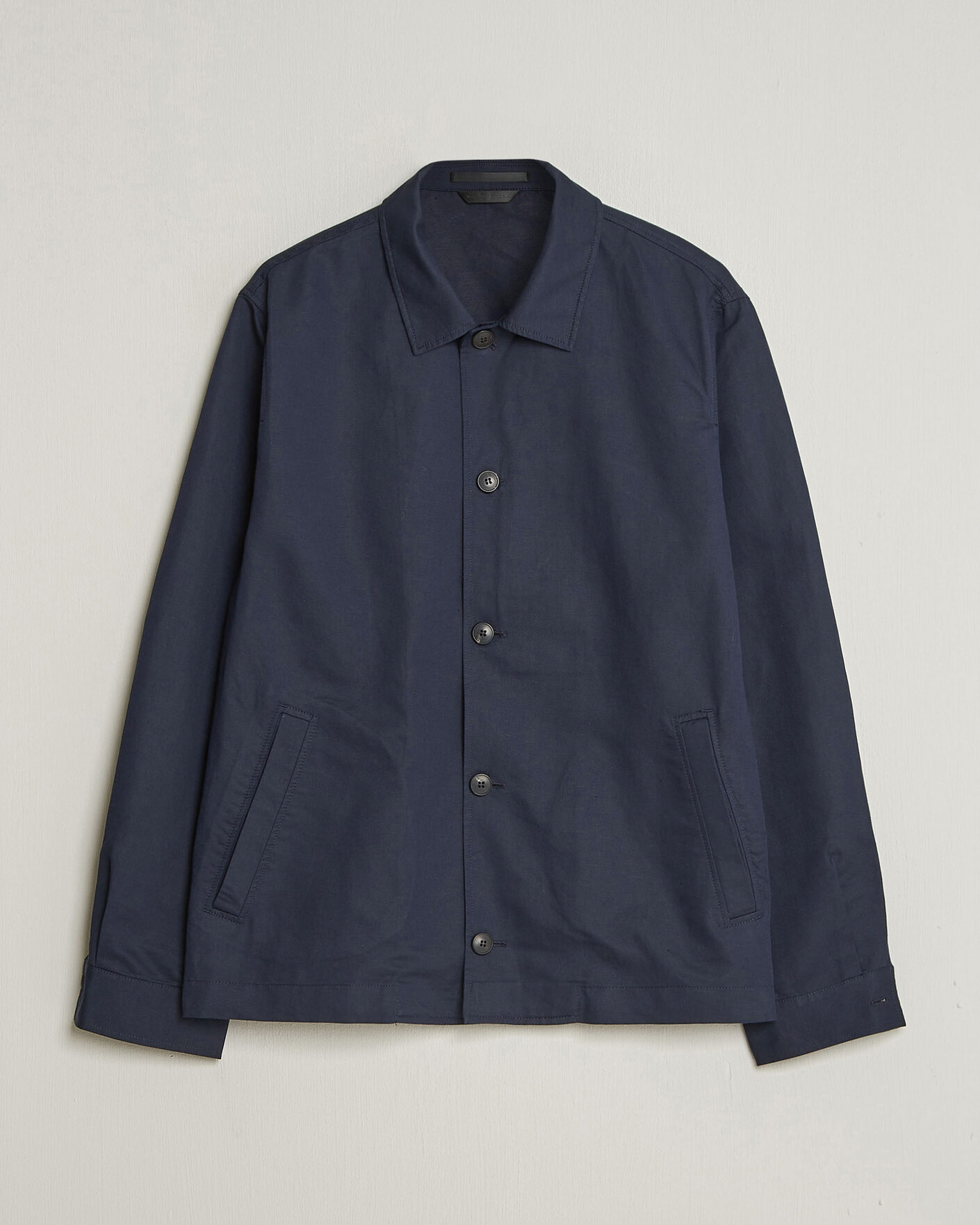 Mies | Takit | Sunspel | Cotton/Linen Jacket Navy