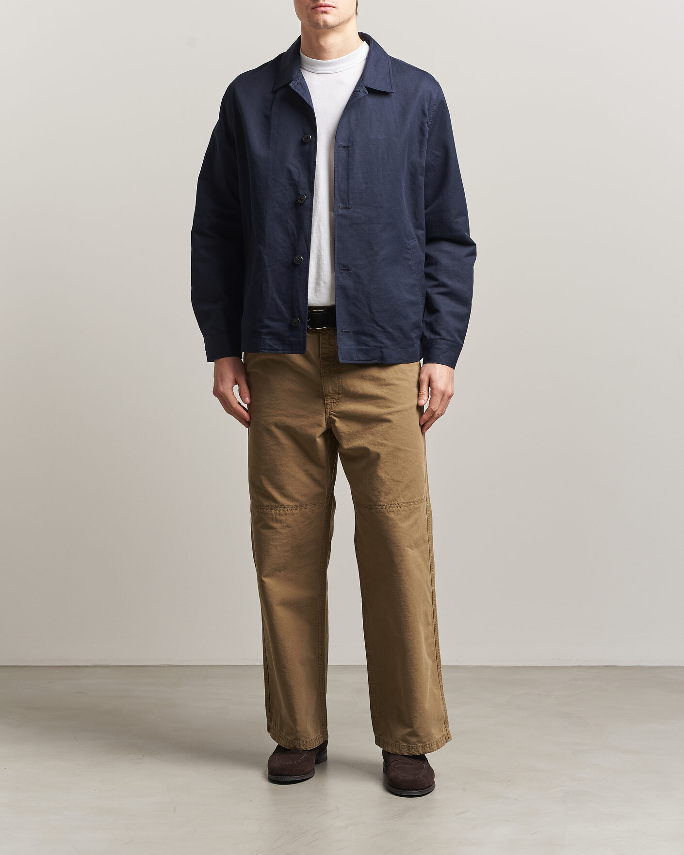 Mies | Takit | Sunspel | Cotton/Linen Jacket Navy