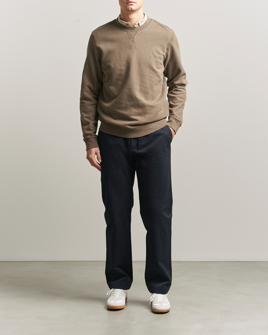 Mies | Housut | Sunspel | Soft Cotton Drill Trousers Navy
