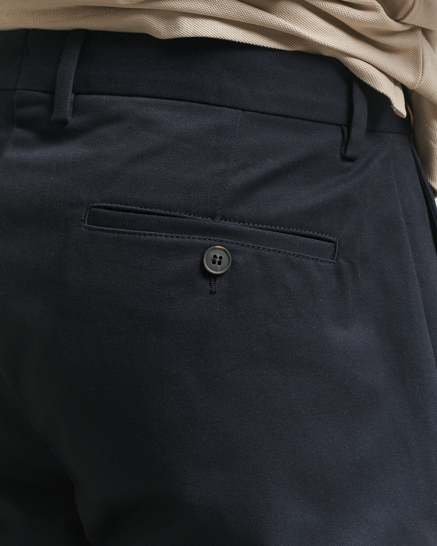 Mies | Housut | Sunspel | Soft Cotton Drill Trousers Navy