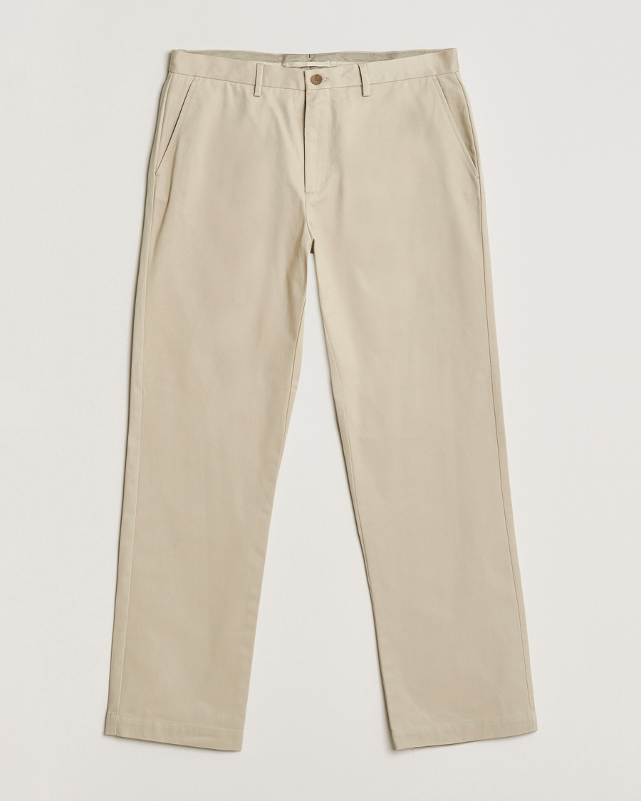 Mies | Housut | Sunspel | Soft Cotton Drill Trousers Light Stone