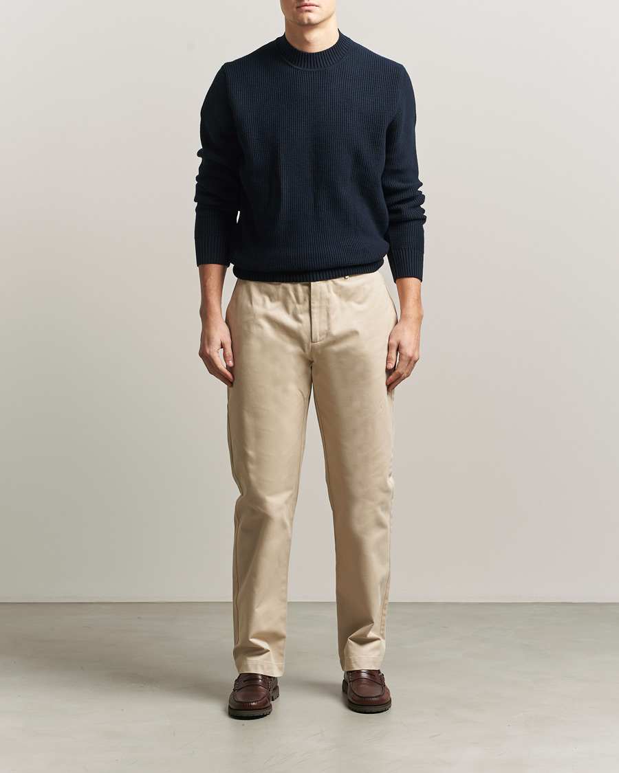 Mies | Housut | Sunspel | Soft Cotton Drill Trousers Light Stone