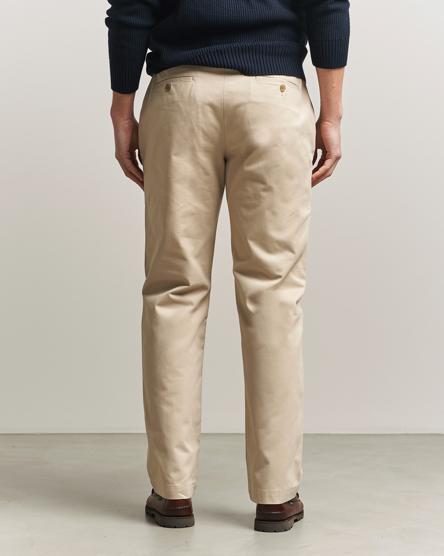 Mies | Housut | Sunspel | Soft Cotton Drill Trousers Light Stone