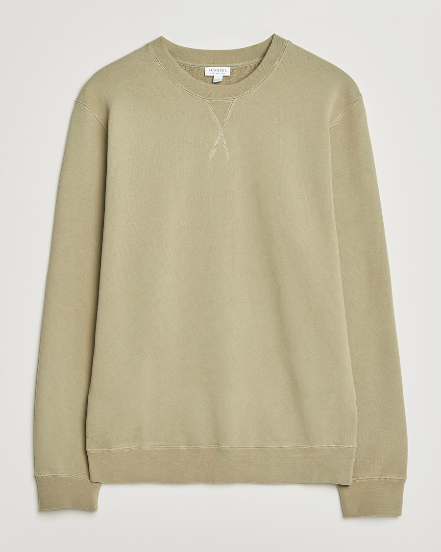 Mies | Puserot | Sunspel | Loopback Sweatshirt Pistachio