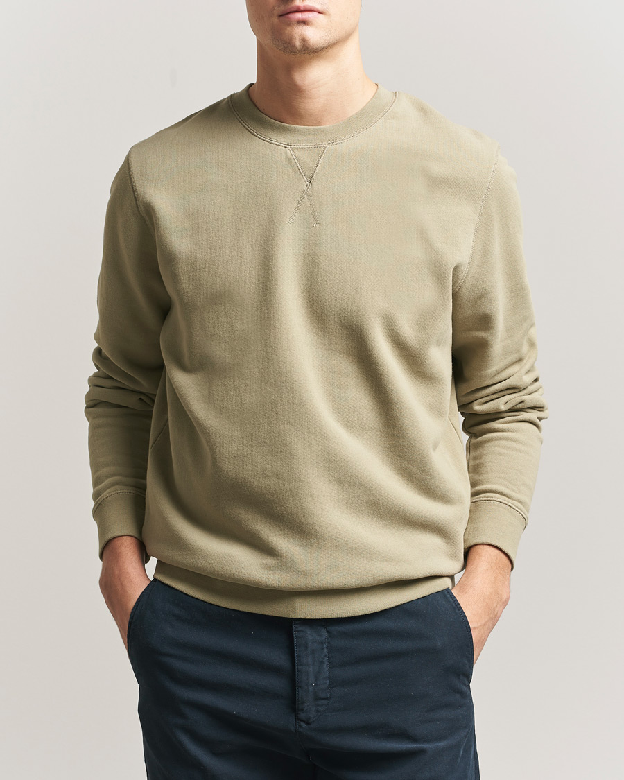 Mies | Puserot | Sunspel | Loopback Sweatshirt Pistachio