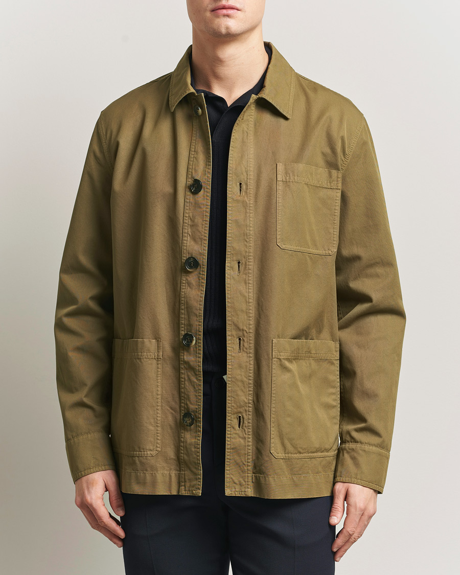 Mies | Takit | Kiton | Cotton Canvas Chore Jacket Military